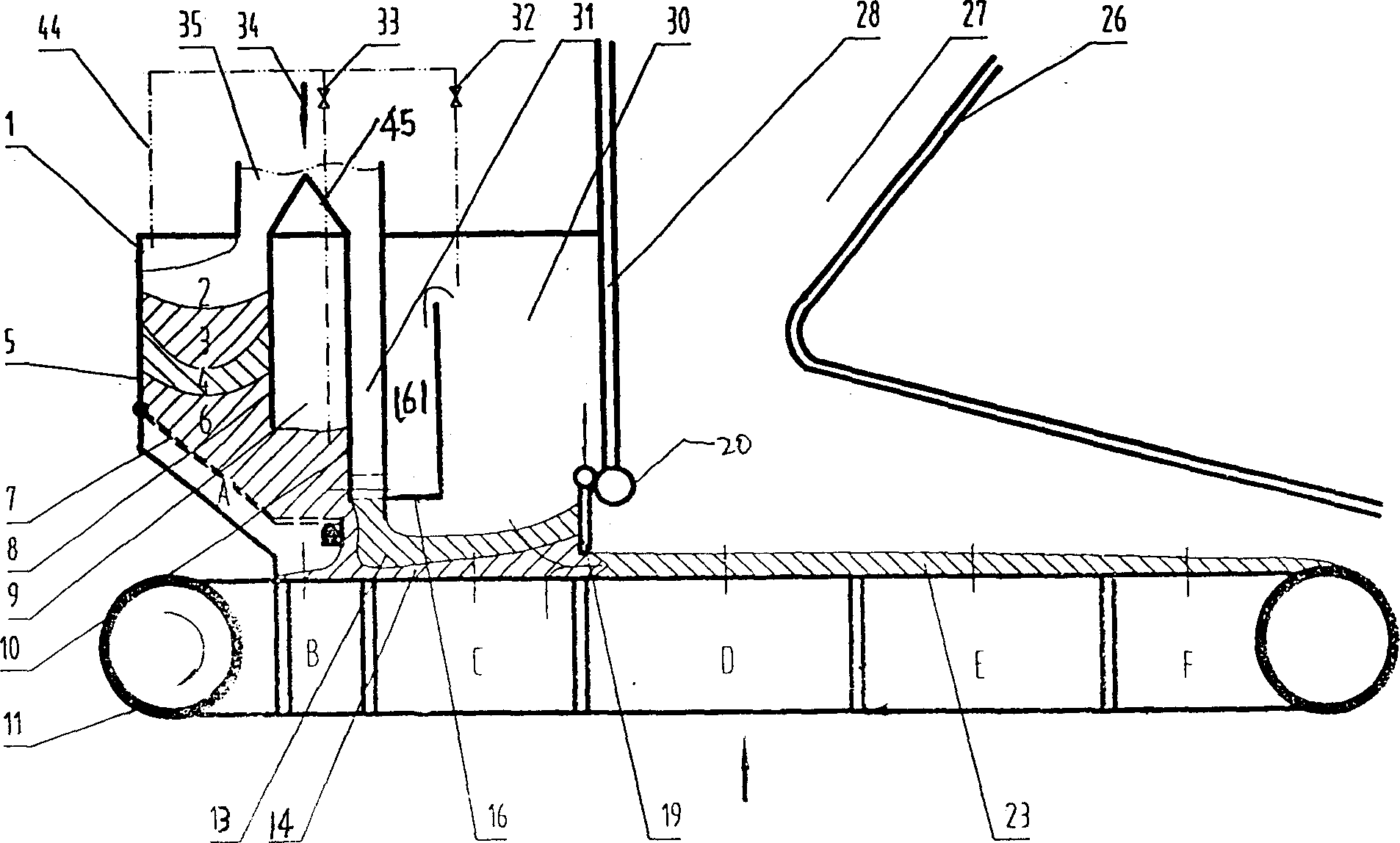 Layered decoupling coal-burning technology and mechanical layered decoupling furnace