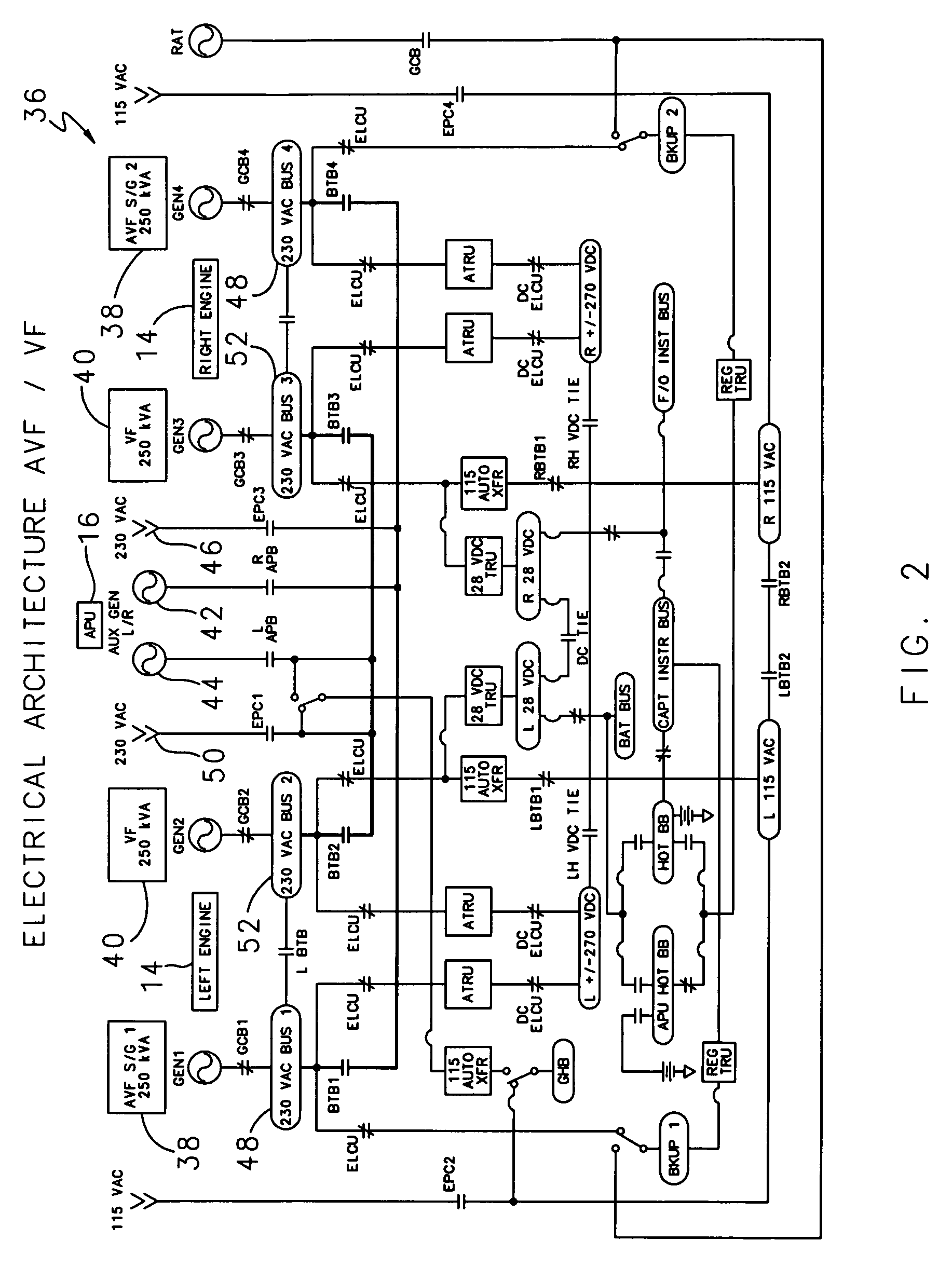 Aircraft starter/generator electrical system with mixed power architecture