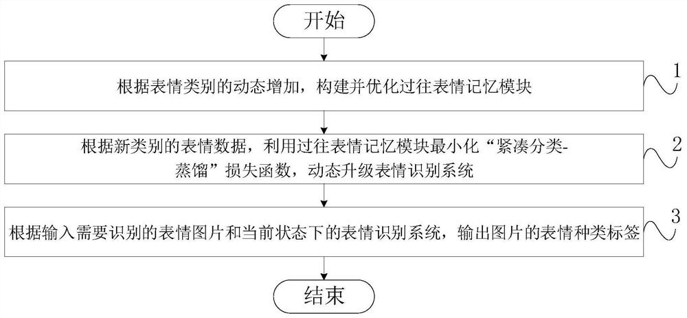 Dynamic evolution expression recognition method and system