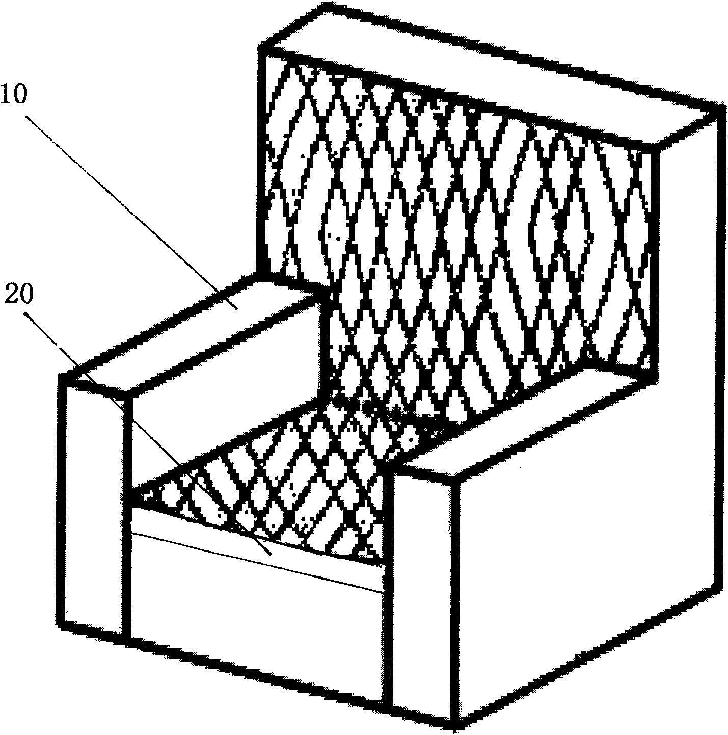 Physical constant temperature sofa and manufacturing method thereof