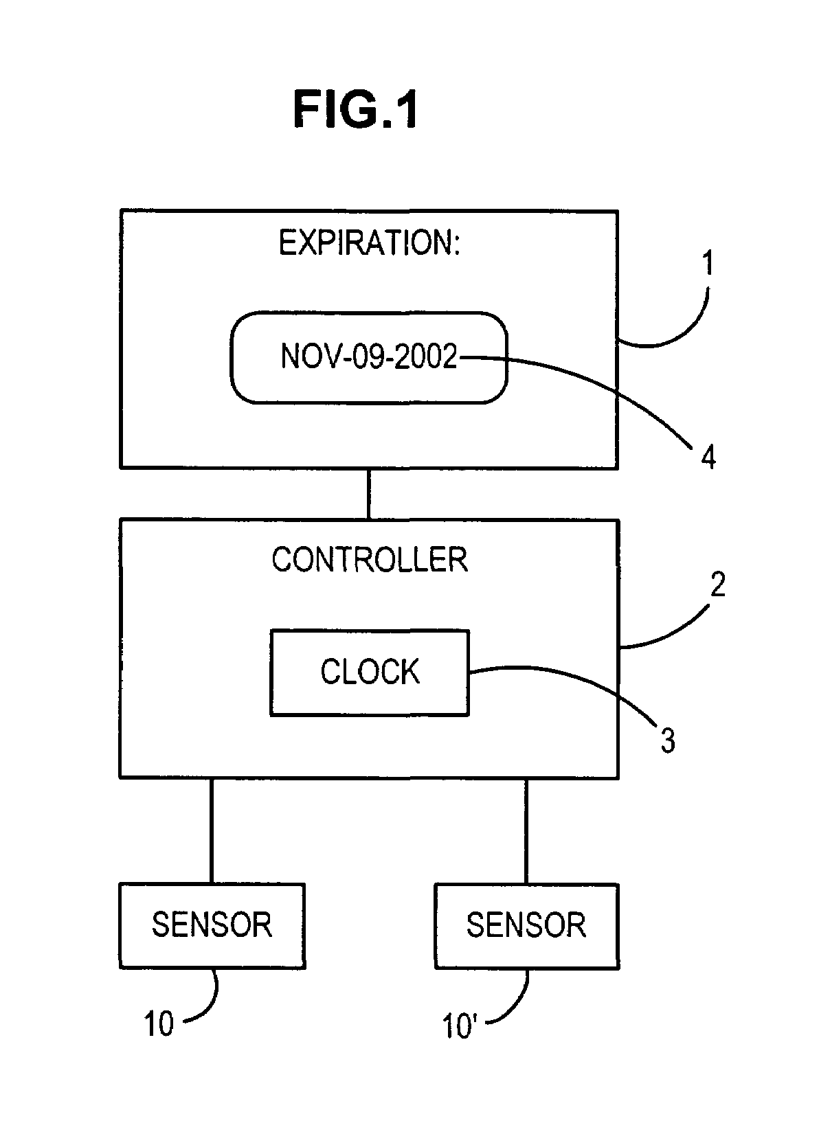 Method for displaying an environmentally modulated expiration date