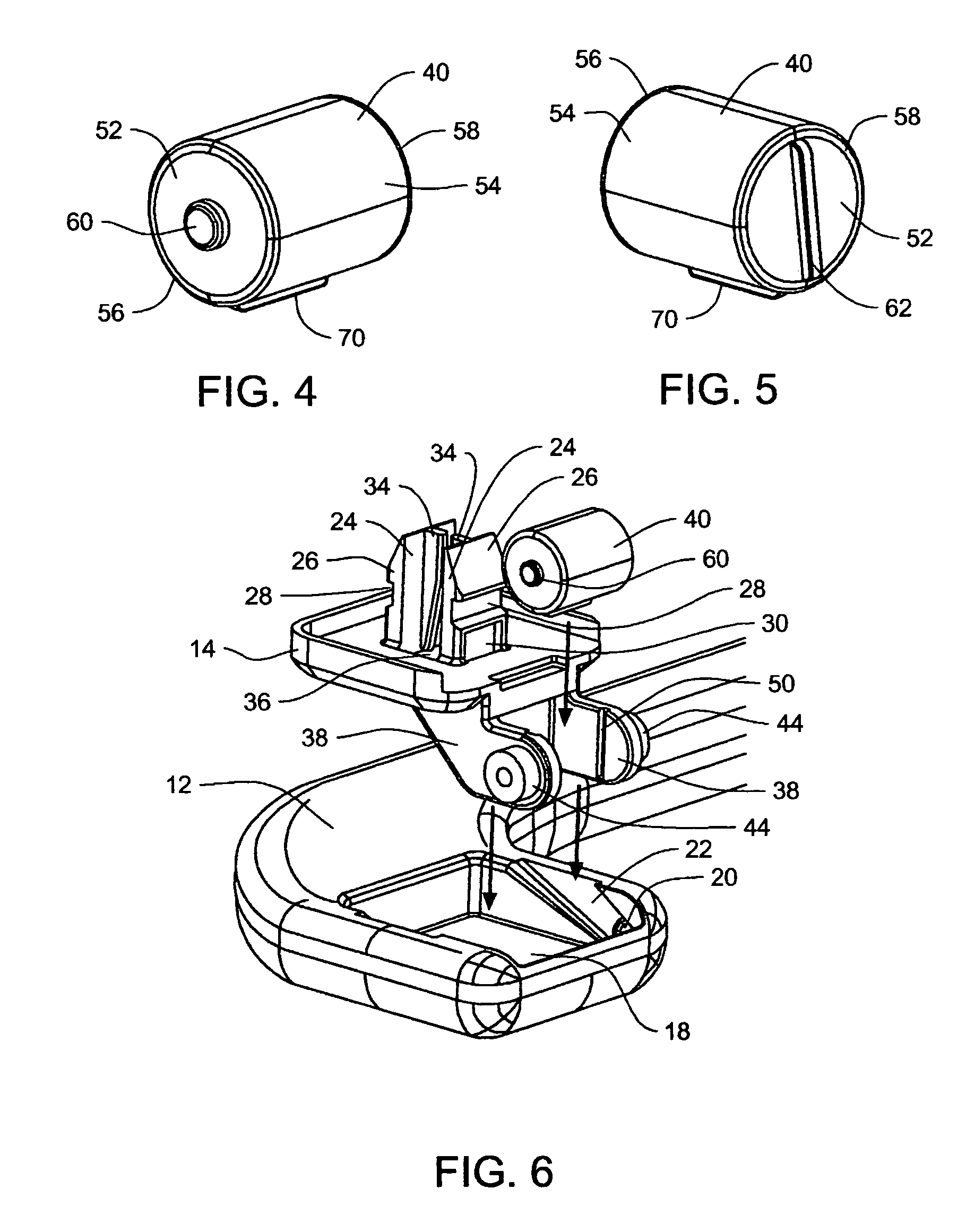 Pin-less damper assembly for an assist grip handle