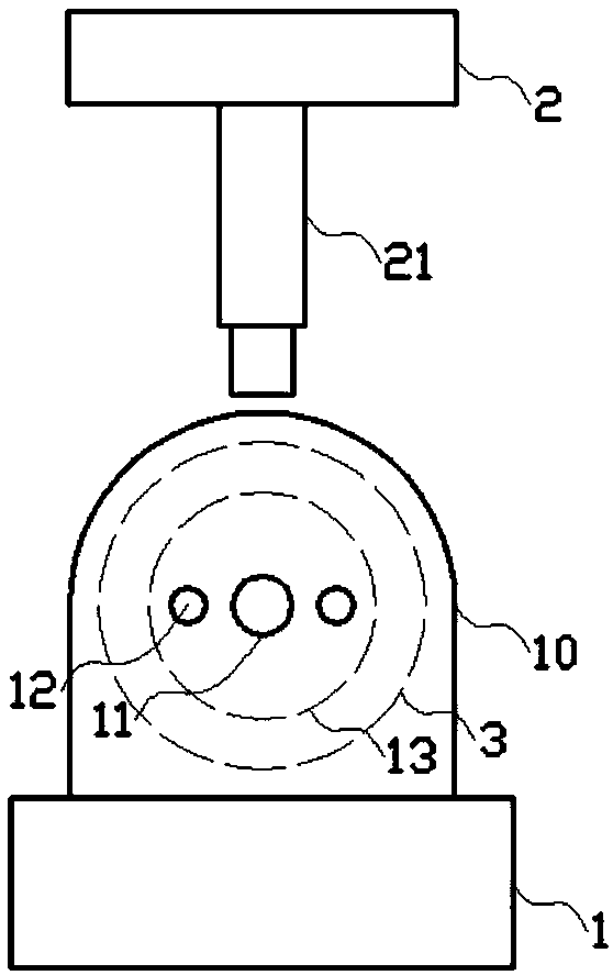 Anti-deformation tubular product punching and stamping mold