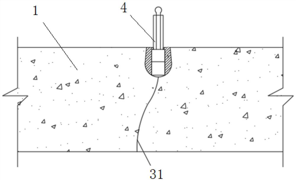 Concrete gap repairing and anti-seepage treatment method