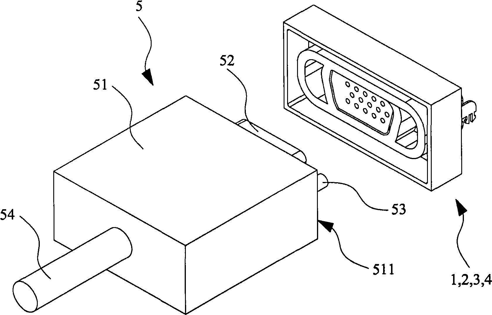 Notebook computer and waterproof sealing structure used for port connection