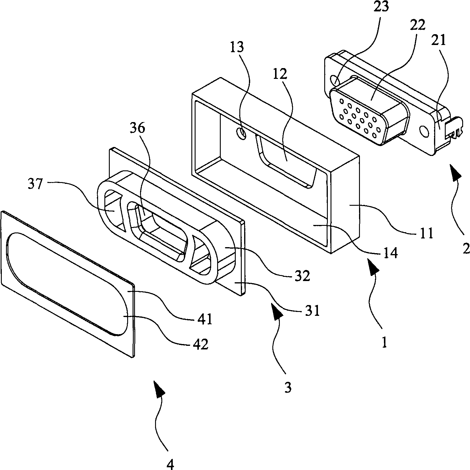 Notebook computer and waterproof sealing structure used for port connection