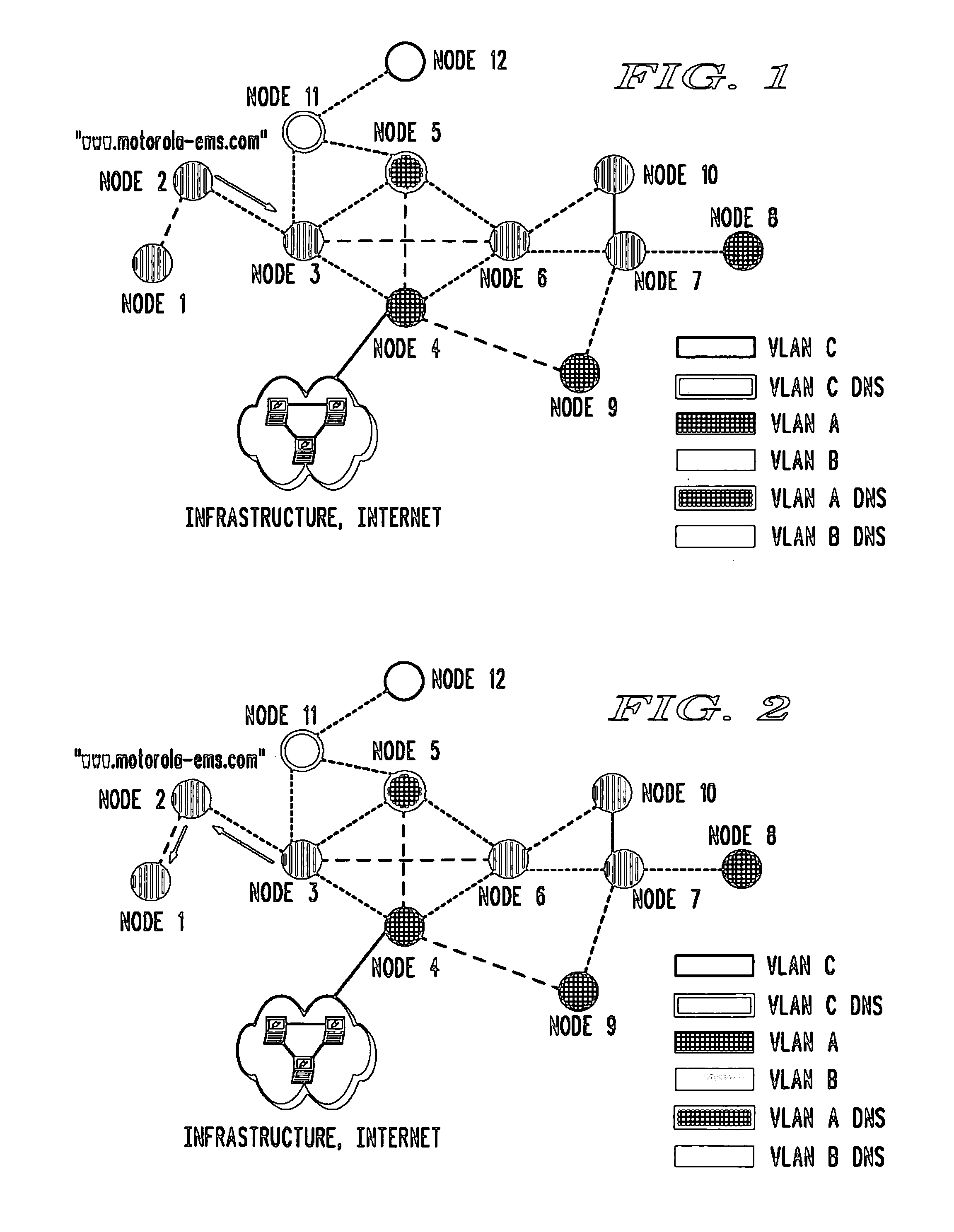 Method for domain name service (DNS) in a wireless ad hoc network