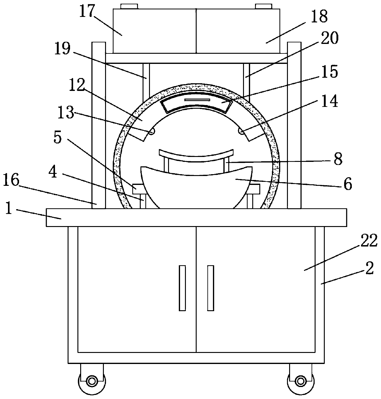 Wound cleaning and disinfecting device for preventing infection