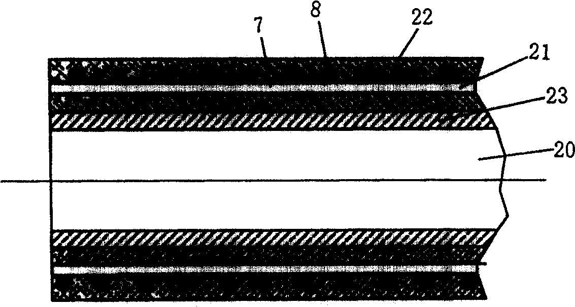 Pipeline of polar polymer and poleless polymer composing with metal reinforcement