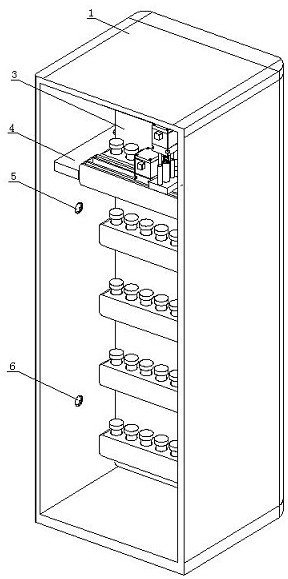 Sample storage cabinet for urine self-collection box