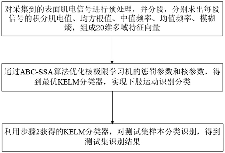 Lower limb motion recognition method and system based on surface electromyogram signals