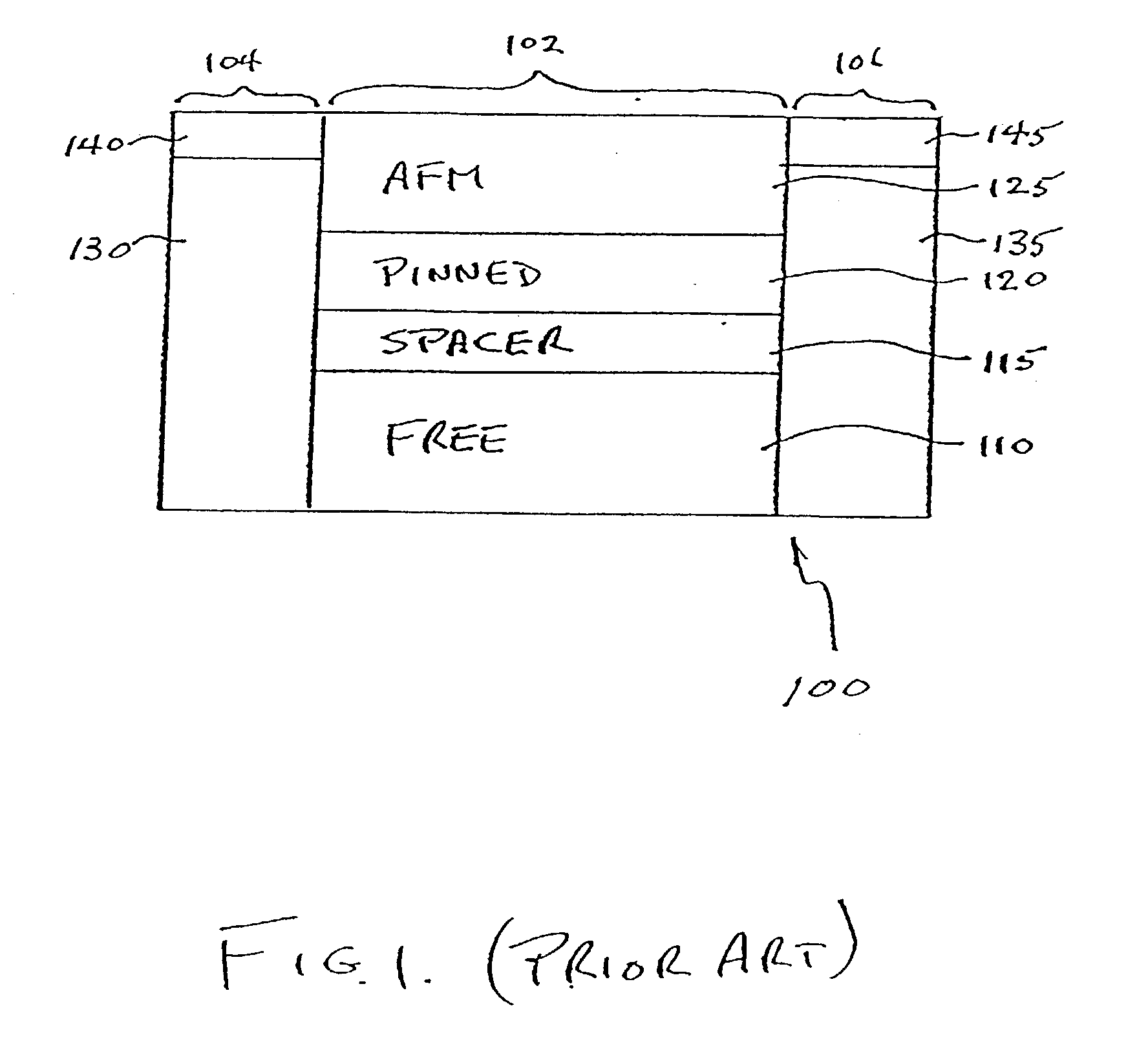 Self-pinned in-stack bias structure for magnetoresistive read heads