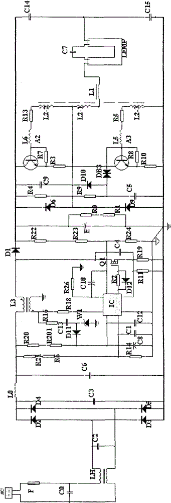 110V passive high-power factor circuit