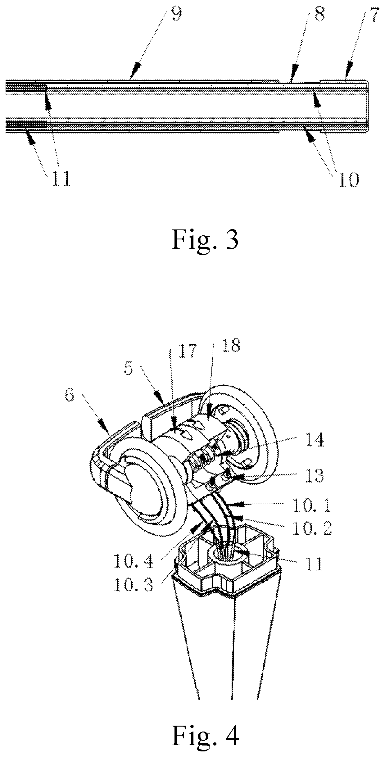 Multidirectional turning endoscope