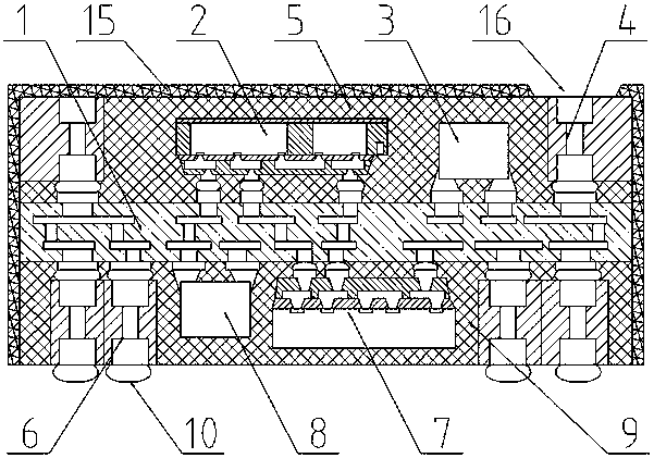 Dual-side SiP three-dimensional package structure