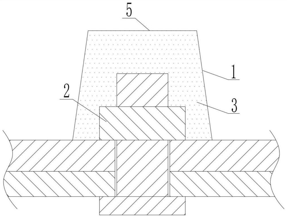 Protective sealing material and preparation and construction method thereof