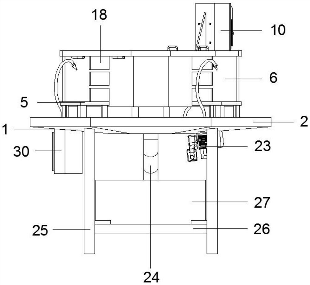 A three-station polishing machine for mechanical parts