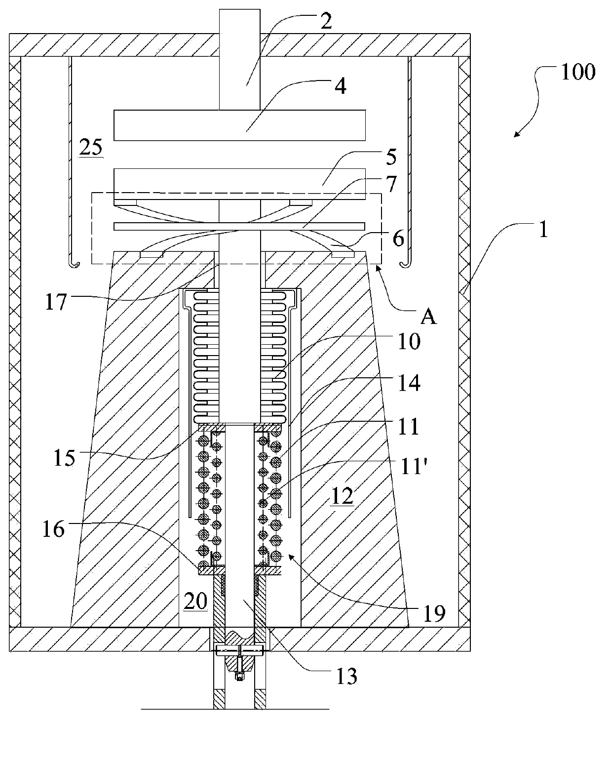 Vacuum arc extinguish chamber and vacuum breaker with same