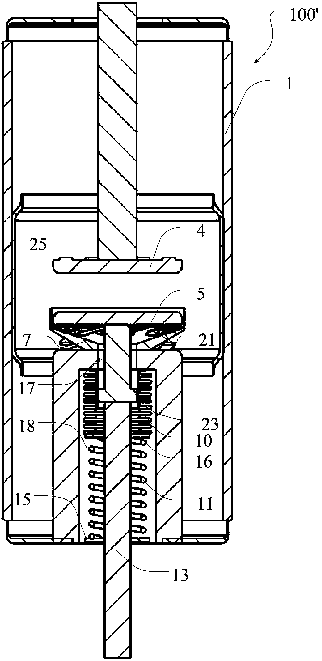 Vacuum arc extinguish chamber and vacuum breaker with same