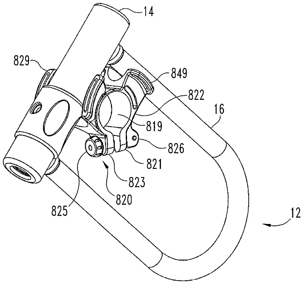 Lock mounting assemblies for transportation devices