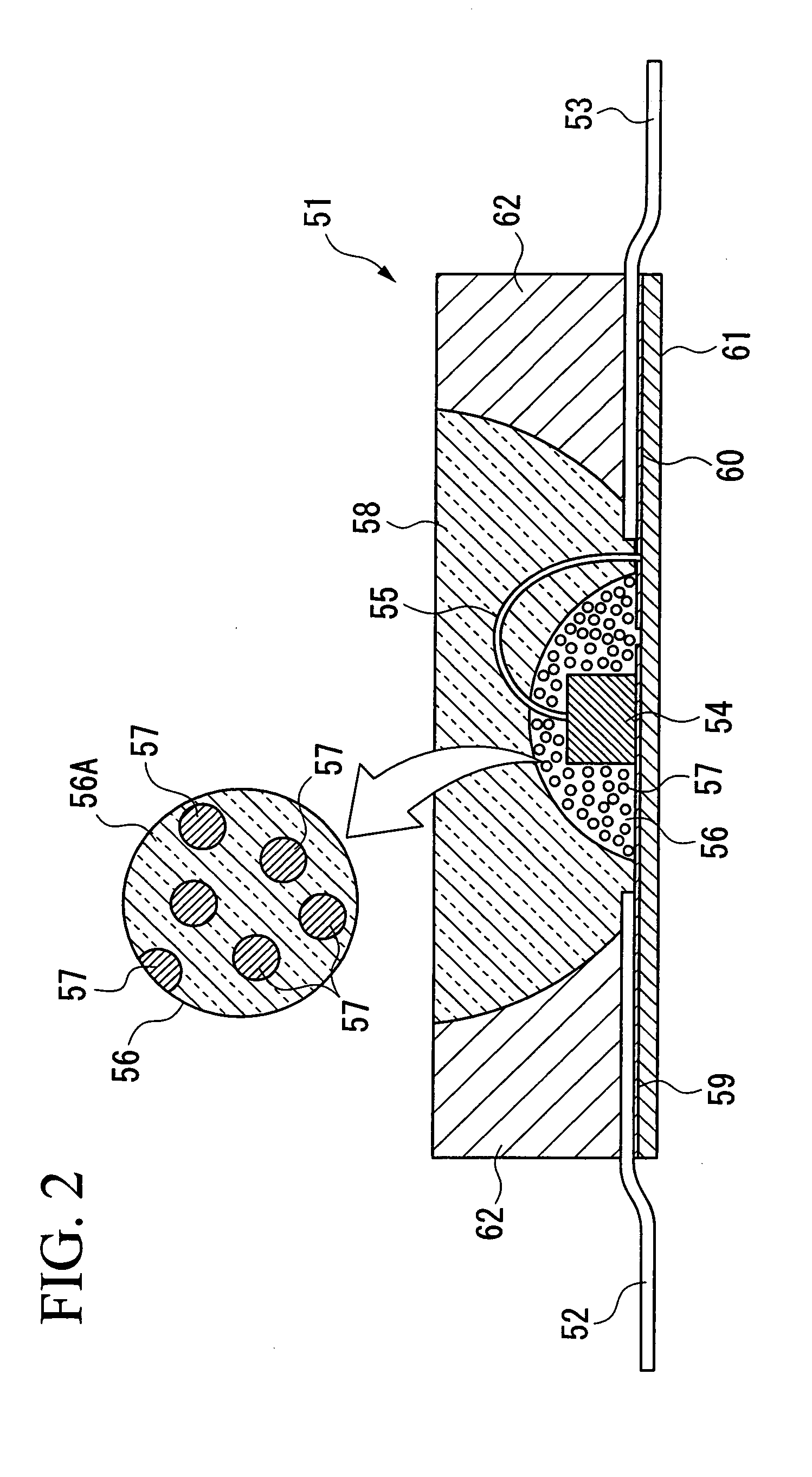 Powdered fluorescent material and method for manufacturing the same, light-emitting device, and illumination apparatus