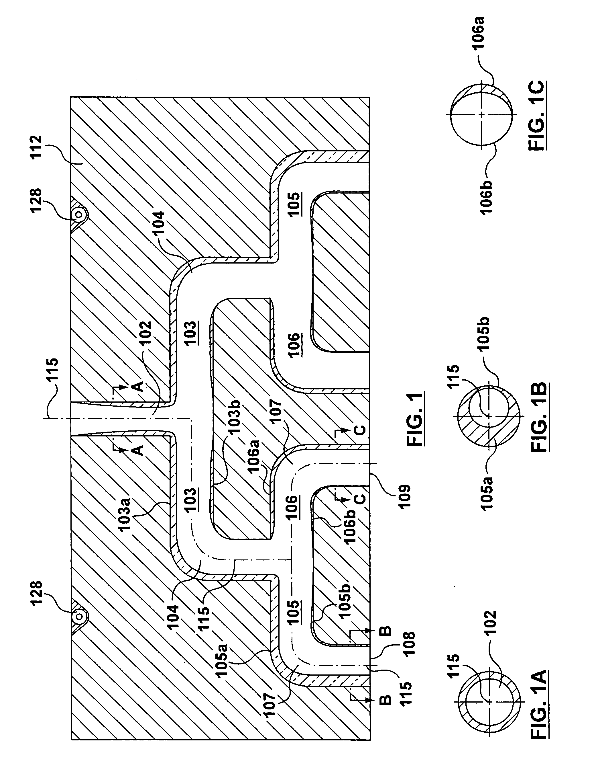 Melt redistribution element for an injection molding apparatus