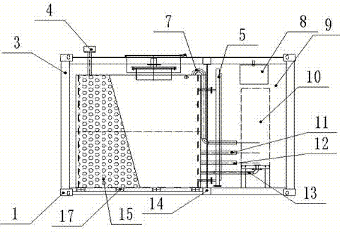 Obstruction anti-explosion skid-mounted device for filling station