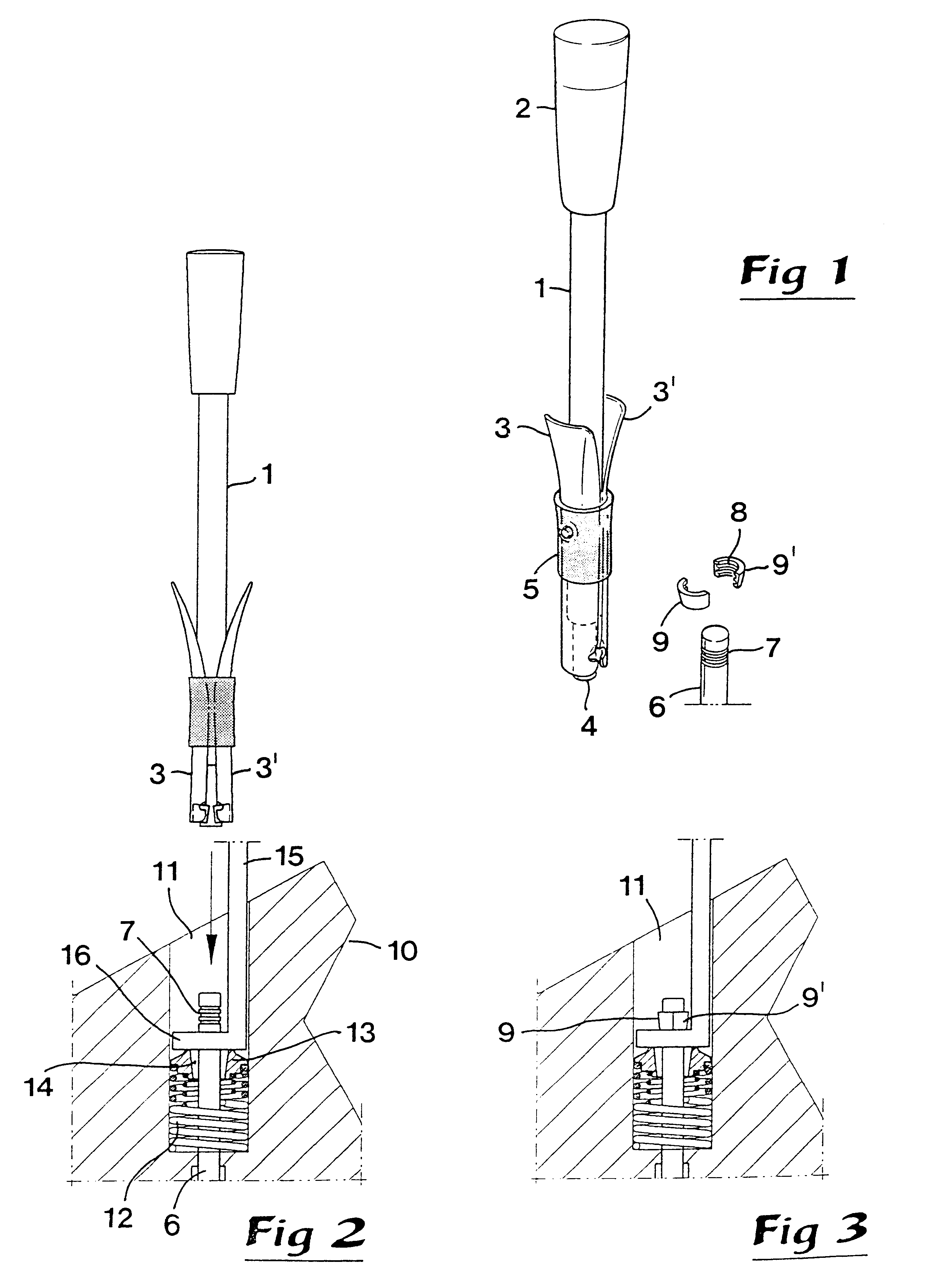 Tool for mounting disk valves in motor cylinder heads