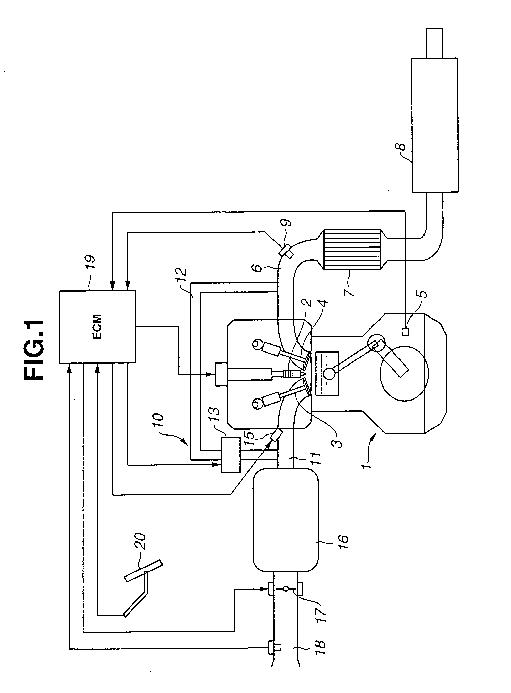 Control apparatus and process for internal combustion engine