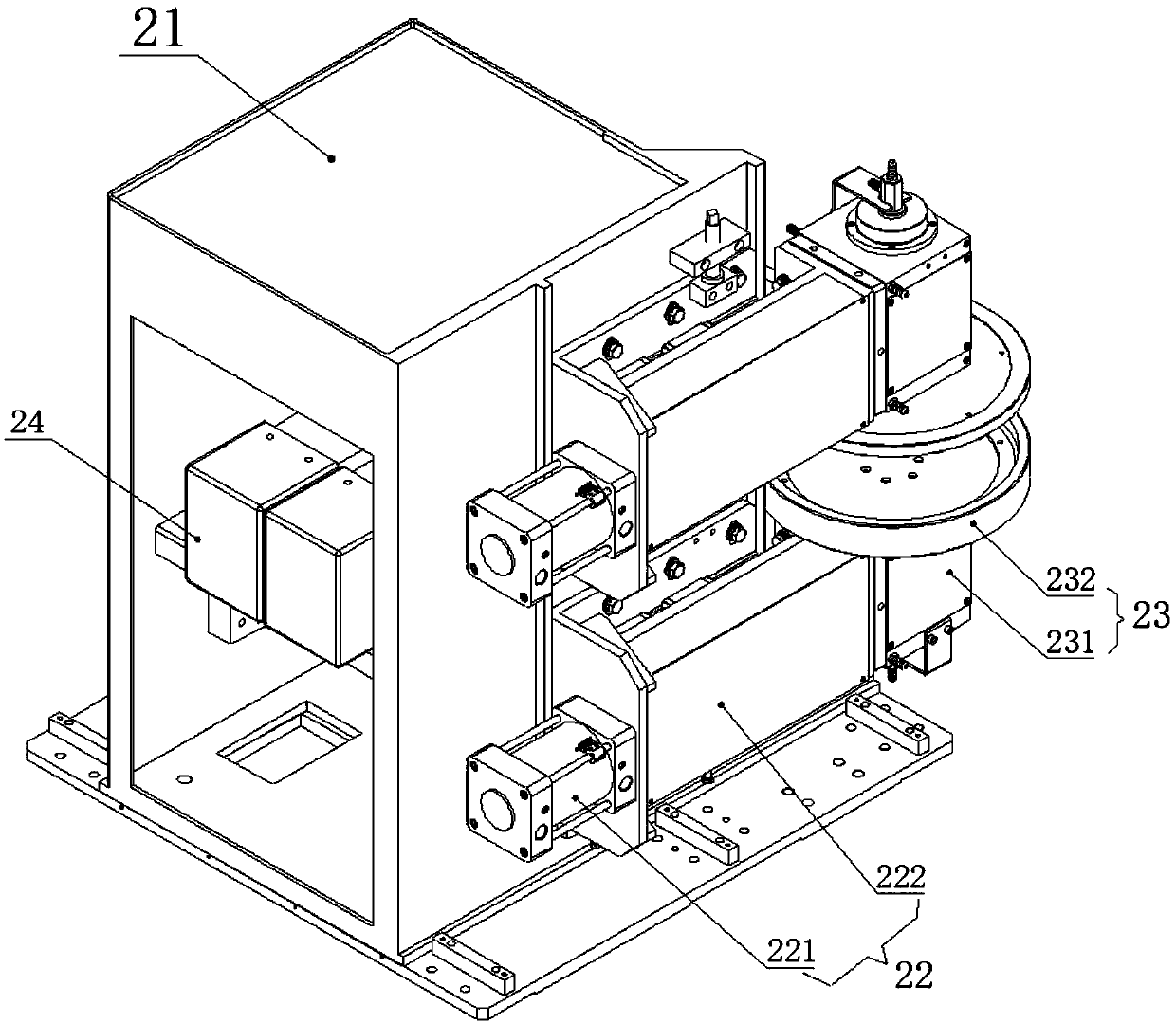 Volute welding device