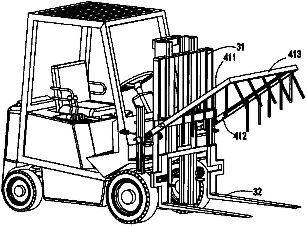 Warehouse goods efficient carrying facility