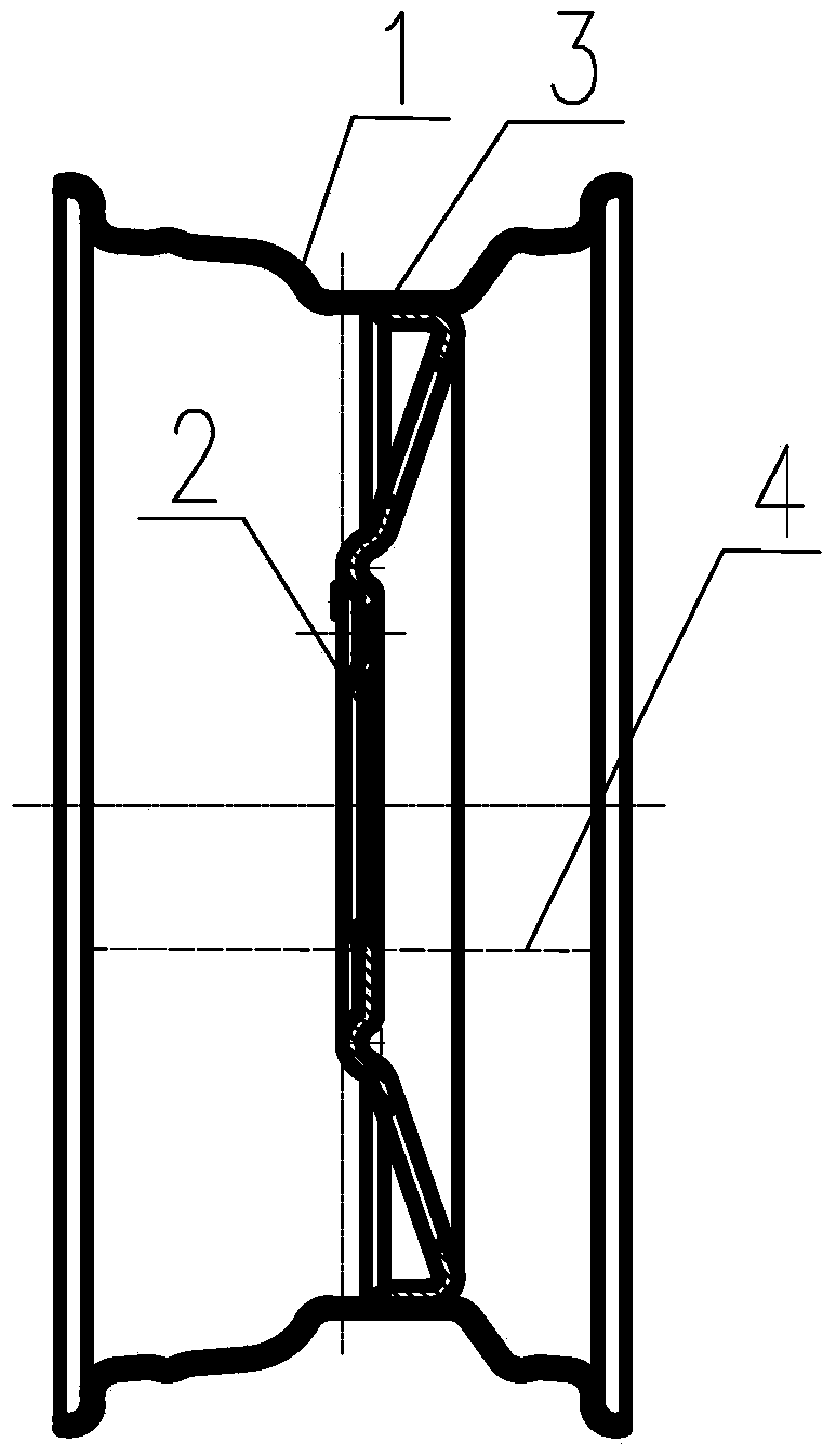 Integrated plate welded-joint-free vehicle wheel and forming method of integrated plate welded-joint-free vehicle wheel