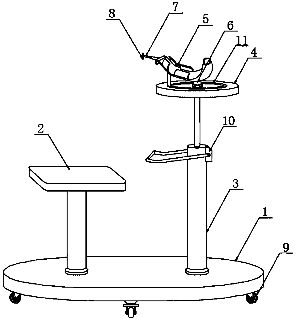 Clinical acupuncture treatment device for rehabilitation department