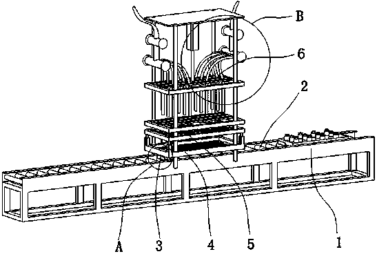 Edible fungus liquid inoculating device