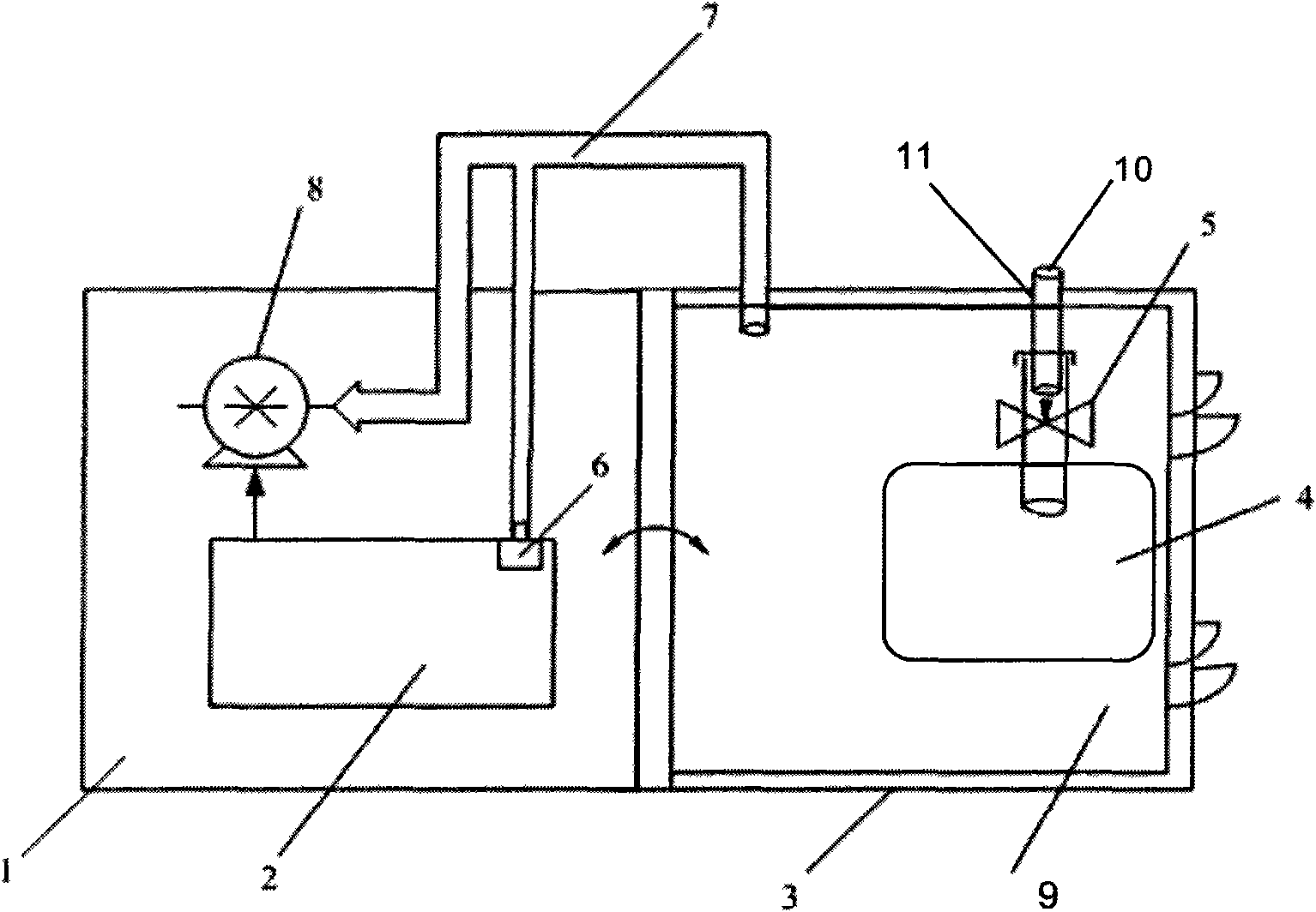 Cabin type gas sampler