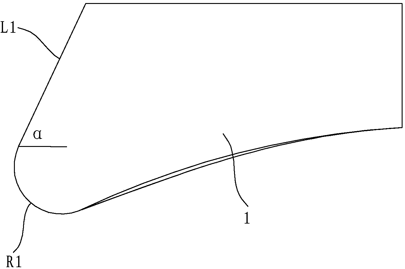 Volute tongue structure of fan for range hood