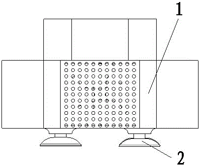 An adsorption device for a detection robot