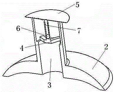 An adsorption device for a detection robot