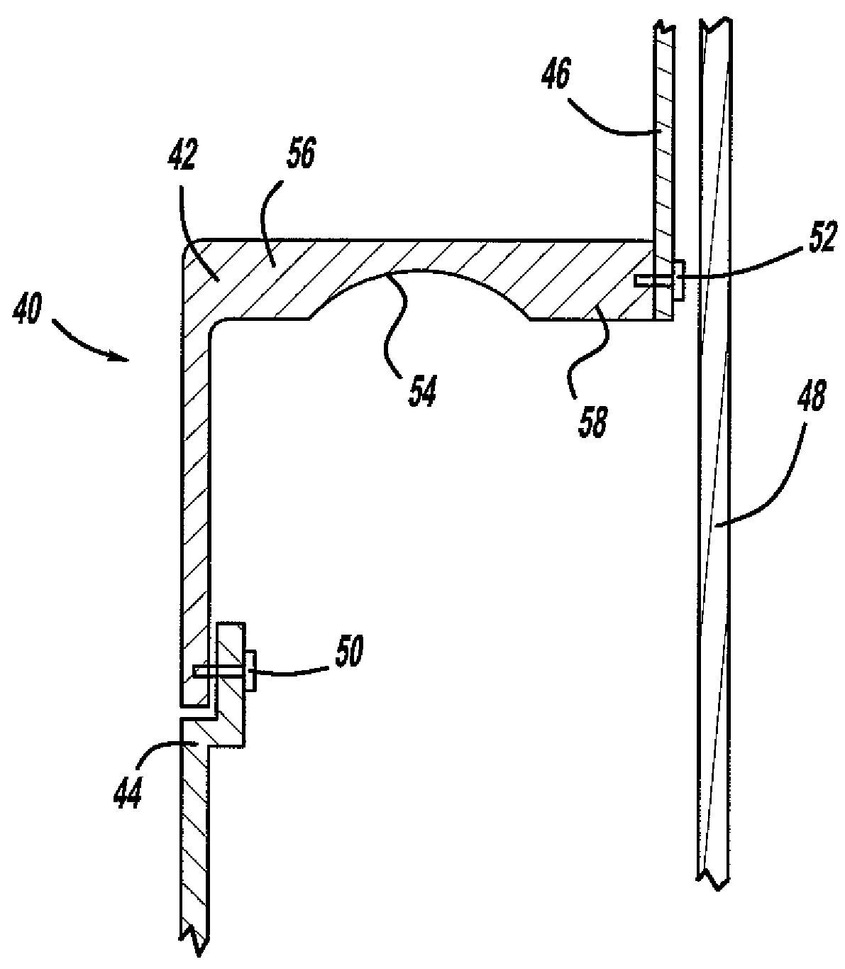 Collapsible door panel support structures and methods of assembly