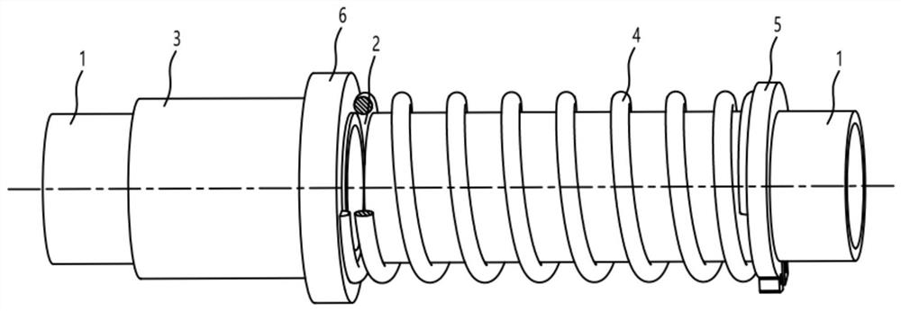 A pipeline sealing structure capable of realizing high-temperature gas leakage safety protection, pipeline sealing and high-temperature gas leakage method