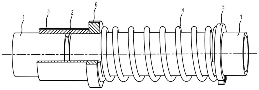 A pipeline sealing structure capable of realizing high-temperature gas leakage safety protection, pipeline sealing and high-temperature gas leakage method