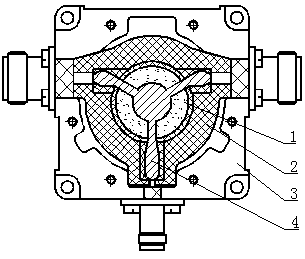 Design method for suppressing microdischarge in spaceborne high-power microwave ferrite circulator