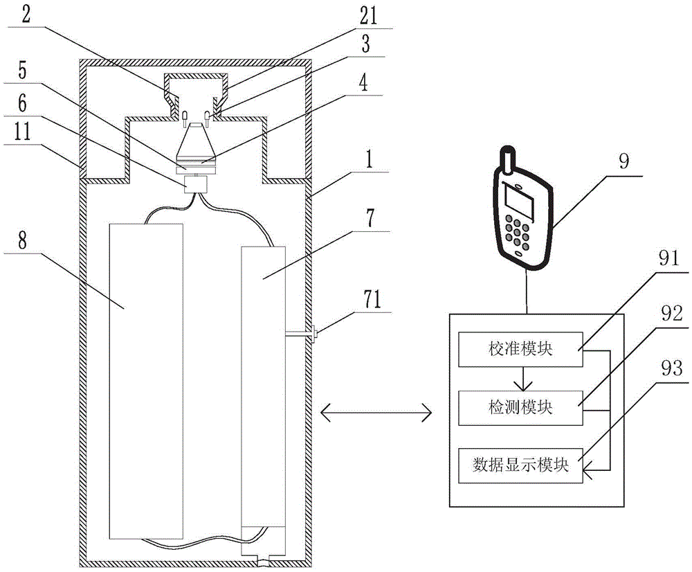 Portable near infrared spectrum detection system