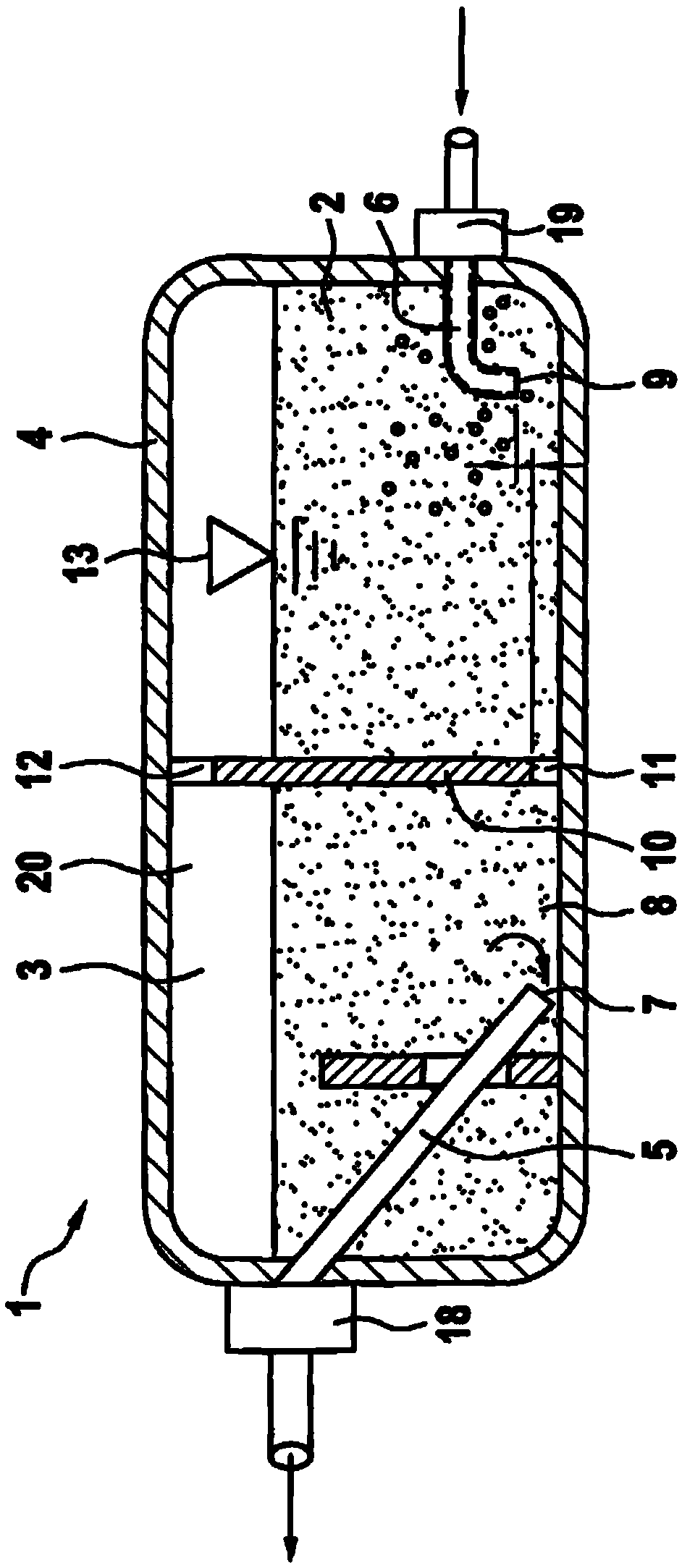 Storage tank for a cryogenic medium