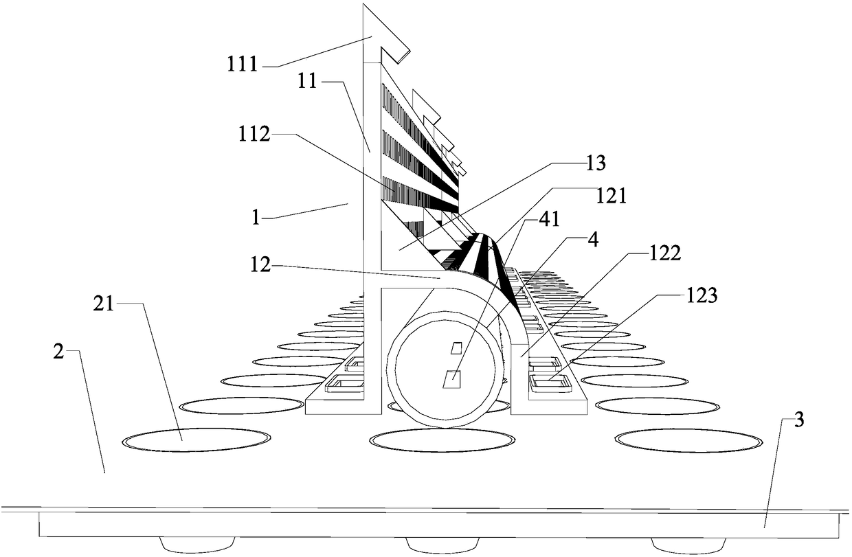 Grille, roof greening device and roof greening method