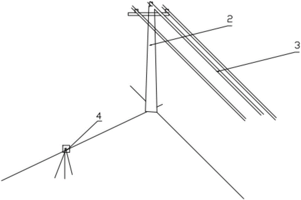 Non-contact measuring method for overhead conductor diameter and cable standard board