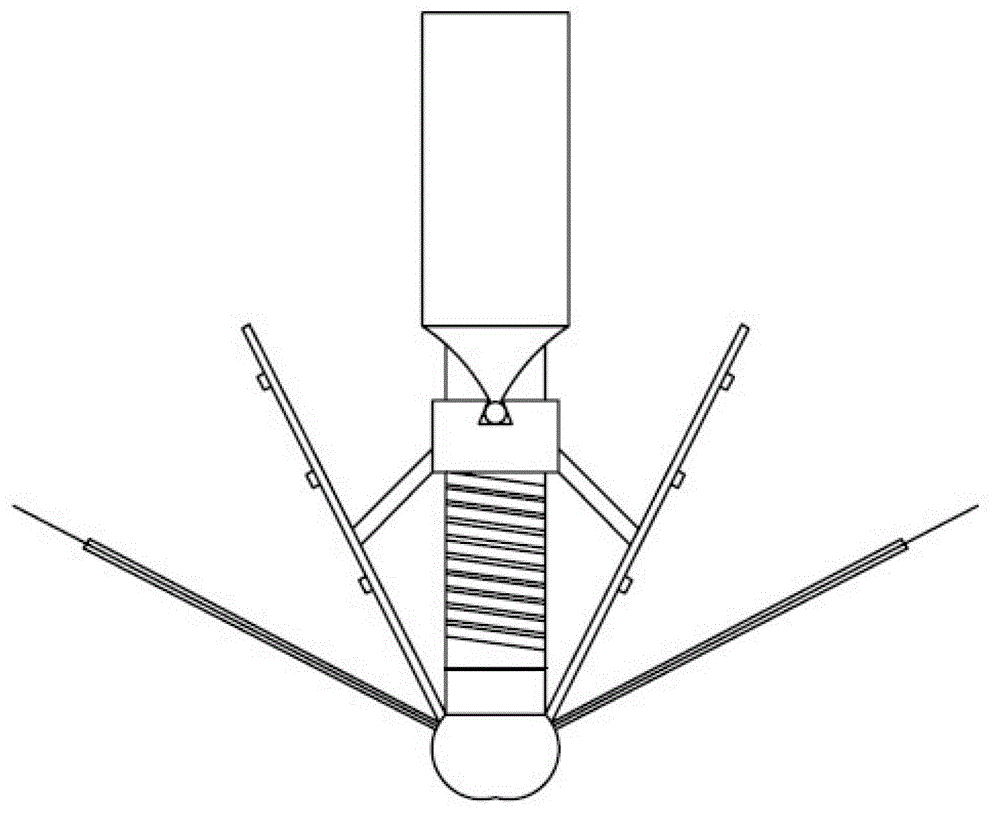 Tricuspid valve edge-to-edge clip device capable of being implanted through catheter