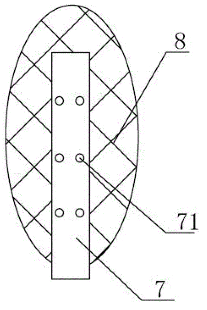 Tricuspid valve edge-to-edge clip device capable of being implanted through catheter