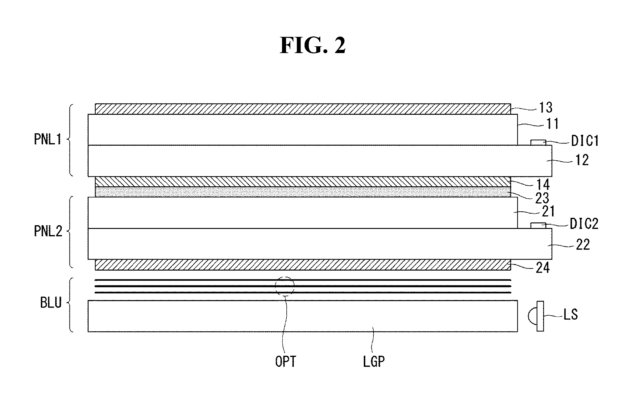 Light valve panel and liquid crystal display using the same