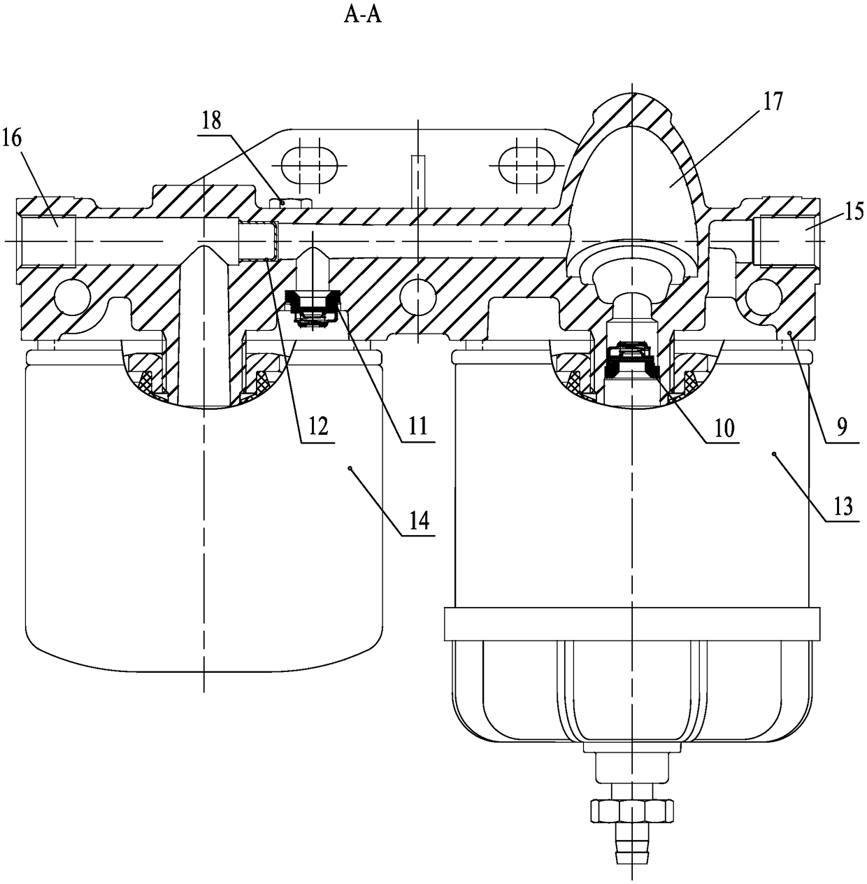 Integrated type diesel filter